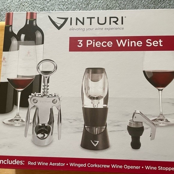 Other - Vinturi Wine Tool Set Bundle Wine Aerator, Winged Wine Opener and Wine Stopper.